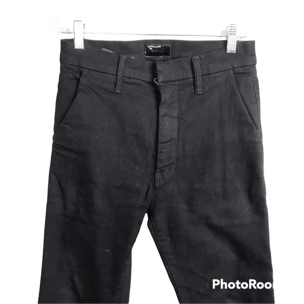 MOTHER Denim the Shaker Prep Straight Up in solid black size 29 - Picture 8 of 15